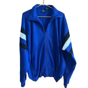 J Blair men’s Track suit size 3XL sweatshirt and pants blue with stripes